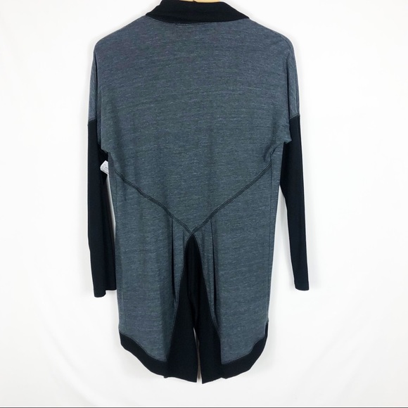 NWT Karen Kane Double Knit Open Face Cardigan | Black Gray | Size Small - Picture 9 of 12